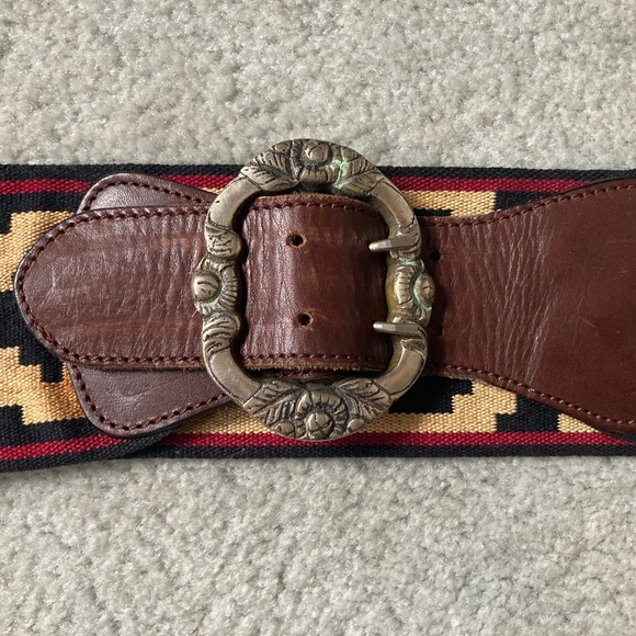 Women\'s Leather Woven Argentinian Polo Gaucho Belt Small from Buenos Aires main image 5